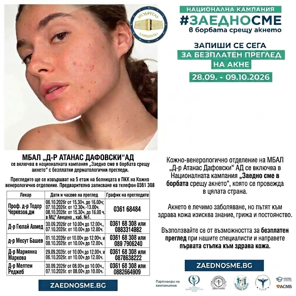 илюстративна синмка 1 на МБАЛ „Д-Р АТАНАС ДАФОВСКИ“ АД се включва в националната кампания   „За...